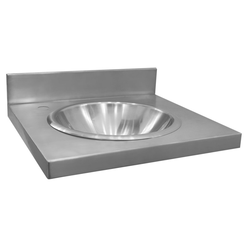 Závesný pult s umývadlom 550x254x550 mm, nerez mat