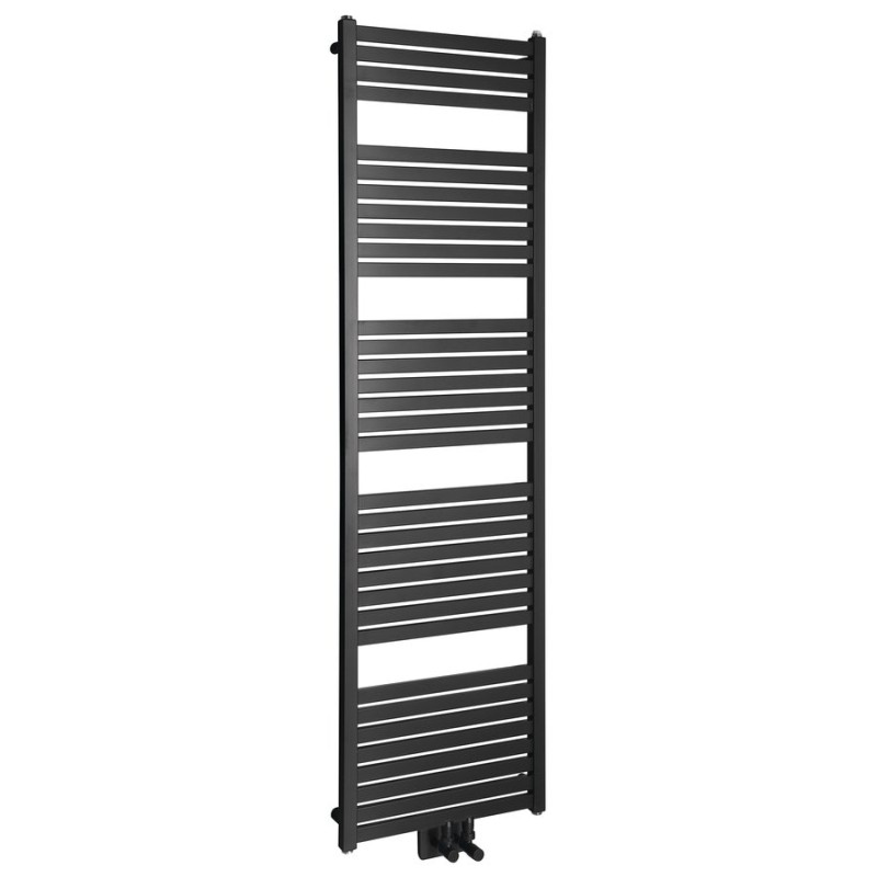 TONDI vykurovacie teleso 450x1690 mm, stredové pripojenie, čierna matná