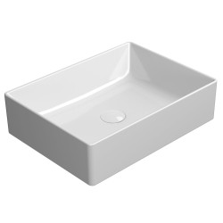 KUBE X keramické umývadlo na dosku 50x37 cm, biela ExtraGlaze