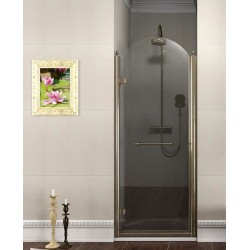 ANTIQUE sprchové dvere 800mm, lavé, číre sklo, bronz, svetlý odtieň