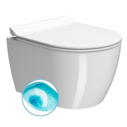 PURA závěsná WC mísa, Swirlflush, 46x36 cm, bílá ExtraGlaze