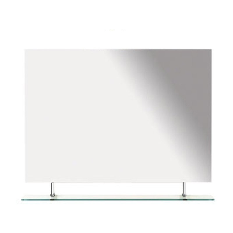 WEGA zrkadlo 900x800mm, s policou