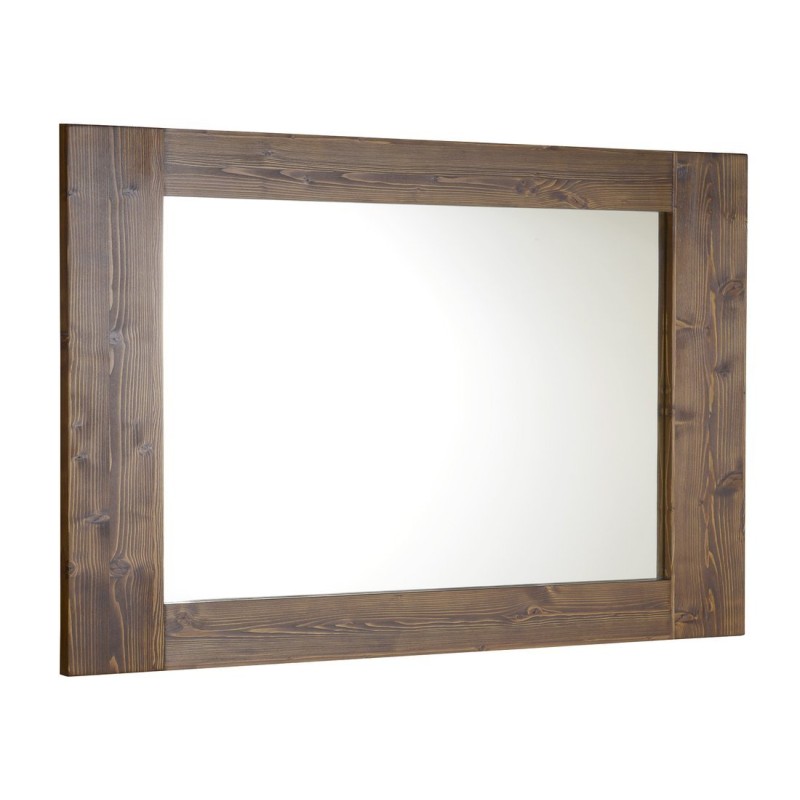 BRAND zrkadlo 100x80x3cm, morený smrek