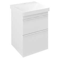 SITIA umývadlová skrinka 46,4x70x43,4cm, 2x zásuvka, biela matná