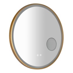 TARAN okrúhle zrkadlo s LED osvetlením, ø 70cm, kozm.zrkadlo, senzor, fólia anti-fog, 3000-6500°K, sunset