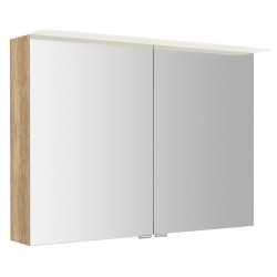 LINEX galérka s LED osvetlením, 100x70x15cm, dub Alabama