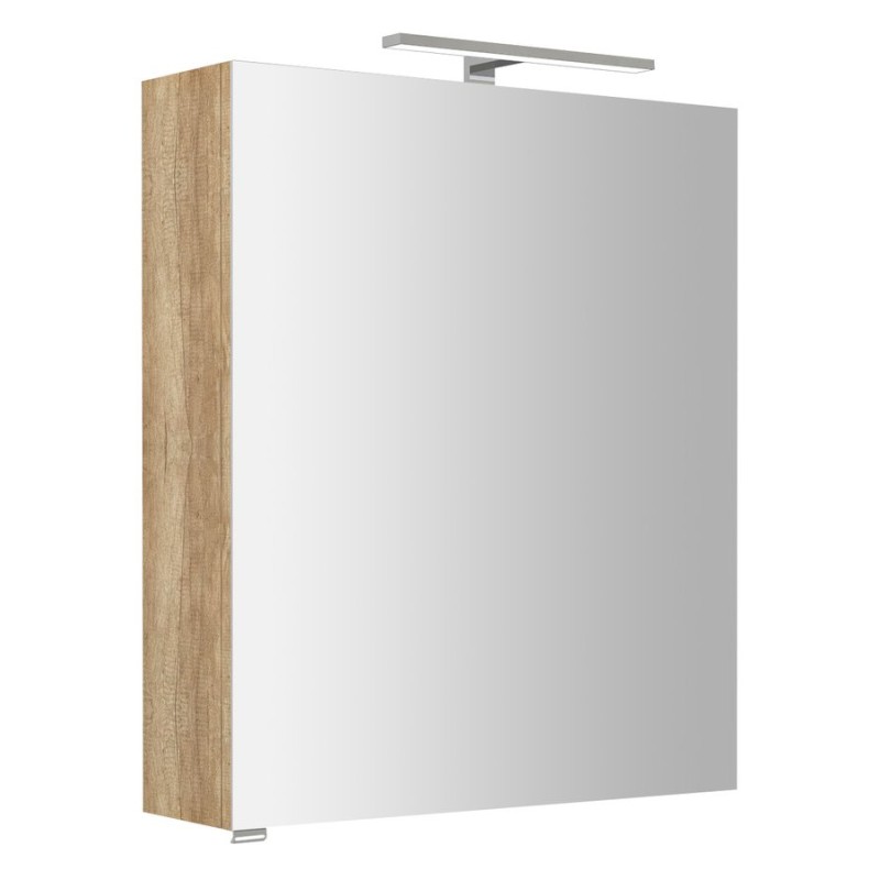 RIWA galérka s LED osvetlením, 60x70x17cm, dub Alabama