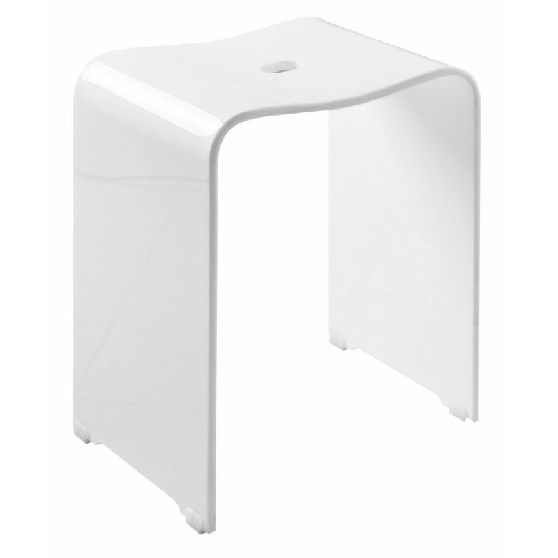 TRENDY kúpeľňová stolička 40x48x27,5cm, biela