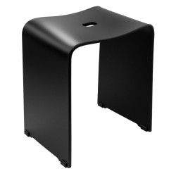 TRENDY kúpeľňová stolička 40x48x27,5cm, čierna