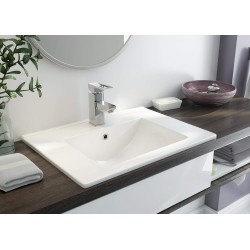 Ceramic washbasin, inset - 60 cm