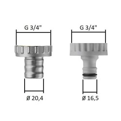  Adapters, for garden valves