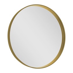 NOTION guľaté zrkadlo v ráme, ø 70cm, zlatá mat
