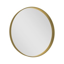 NOTION guľaté zrkadlo v ráme, ø 60cm, zlatá mat