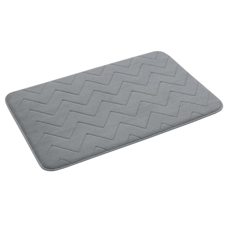 MOUSSE kúpeľňová predložka, 50x80 cm, 100% polyester, protisklz, sivá