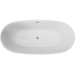 Acrylic bathtub, freestanding, oval - 170 cm