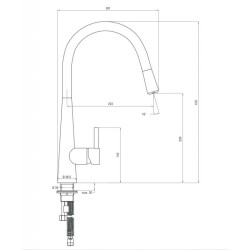 Deante Aster Lesklý chróm