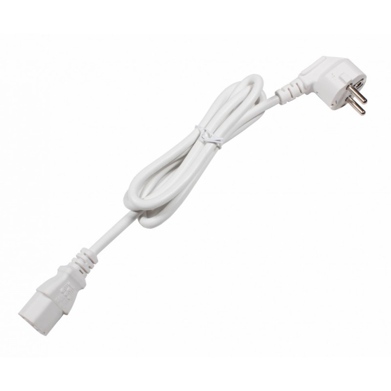 Jet Dryer Napájecí kabel - EU vidlice / konektor IEC C13 - bílý 
