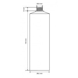 Donner Plastová nádoba 470 ml pro dávkovače biely mliečny plast