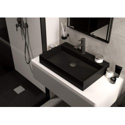 Granite shower tray, rectangular, 100x90 cm