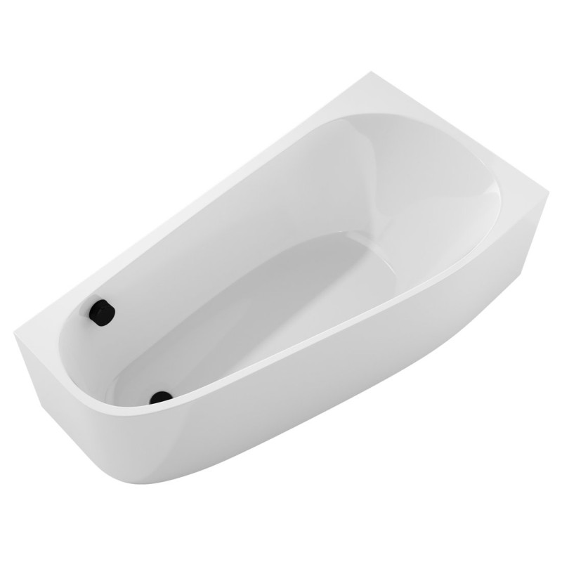 PROJEKTA R MONOLITH rohová stojaca vaňa 156x77x60cm, bielá