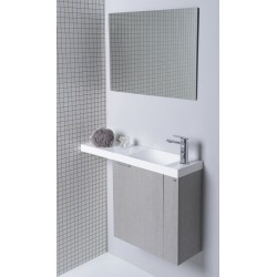 Kúpeľňový set LATUS VI 80, dub strieborný