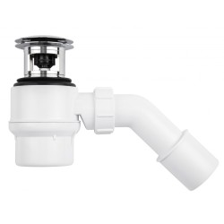 Sifón pre vane s prepadom, priemer otvoru 50 mm, DN50, chróm