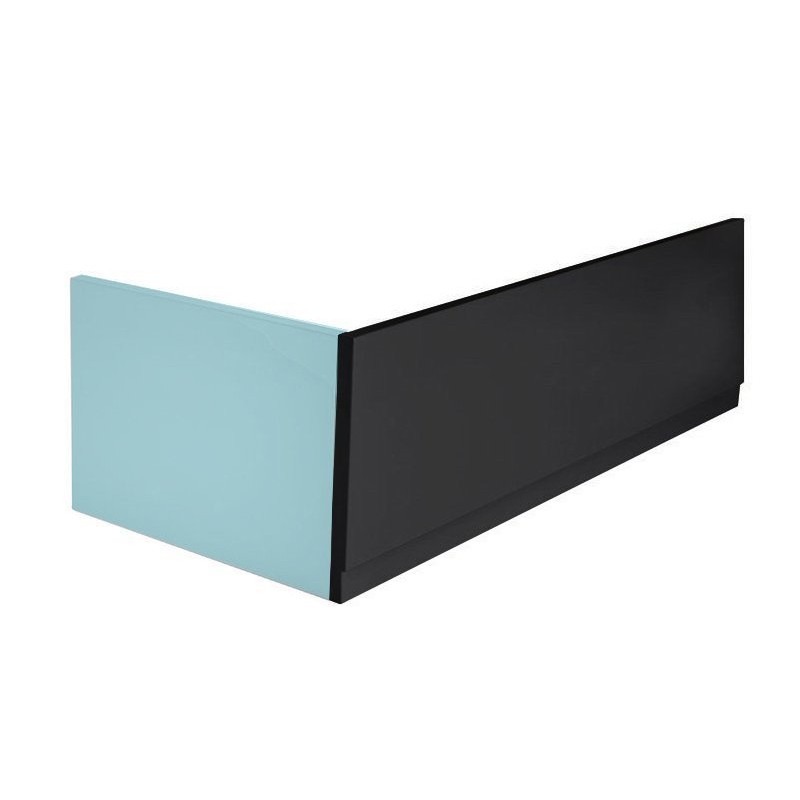 PLAIN panel čelný 180x59cm, čierna mat, pravý