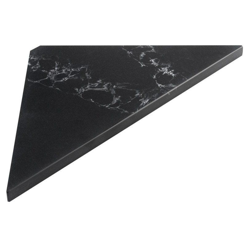 ABELINE rohová polica Rockstone 200x200mm, black attica