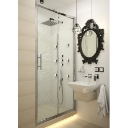 Sprchové dvere, zapustené, 120 cm - posuvné