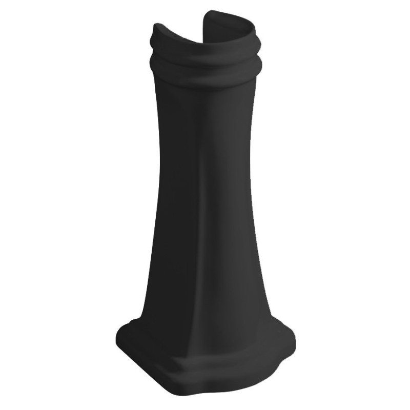 RETRO univerzálny keramický stĺp k umývadlam 56,69,73cm, čierna mat
