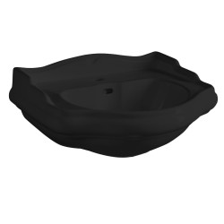 RETRO keramické umývadlo 56x46,5cm, čierna mat