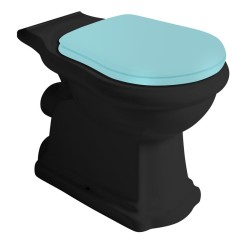 RETRO WC kombi misa 38,5x72cm, zadný odpad, čierna mat
