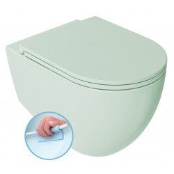 INFINITY závesná WC misa, Rimless, 36,5x53cm, zelena mint