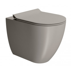 PURA WC misa stojaca, Swirlflush, 36x55cm, spodný/zadný odpad,tortora dual-mat