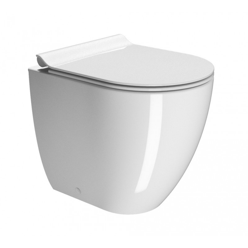 PURA WC misa stojaca, Swirlflush, 36x50cm, spodný/zadný odpad, biela ExtraGlaze