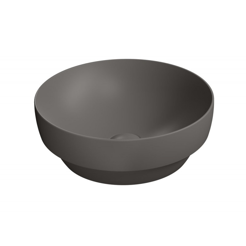 PURA keramické umývadlo na dosku, piemer 40cm, bistro mat