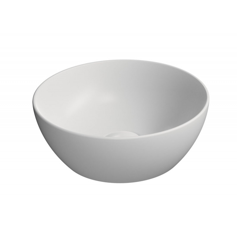 PURA keramické umývadlo na dosku, piemer 32cm, biela mat