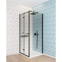 Shower wall / walk-in, Kerria Plus system, 80 cm