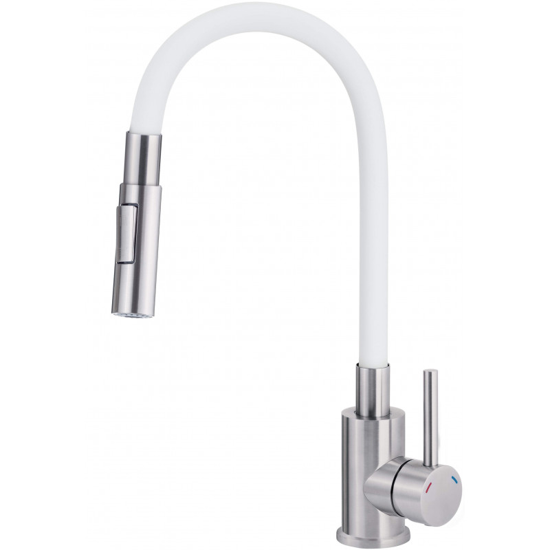 Luno Kitchen tap, with bendable spout - 2 stream types