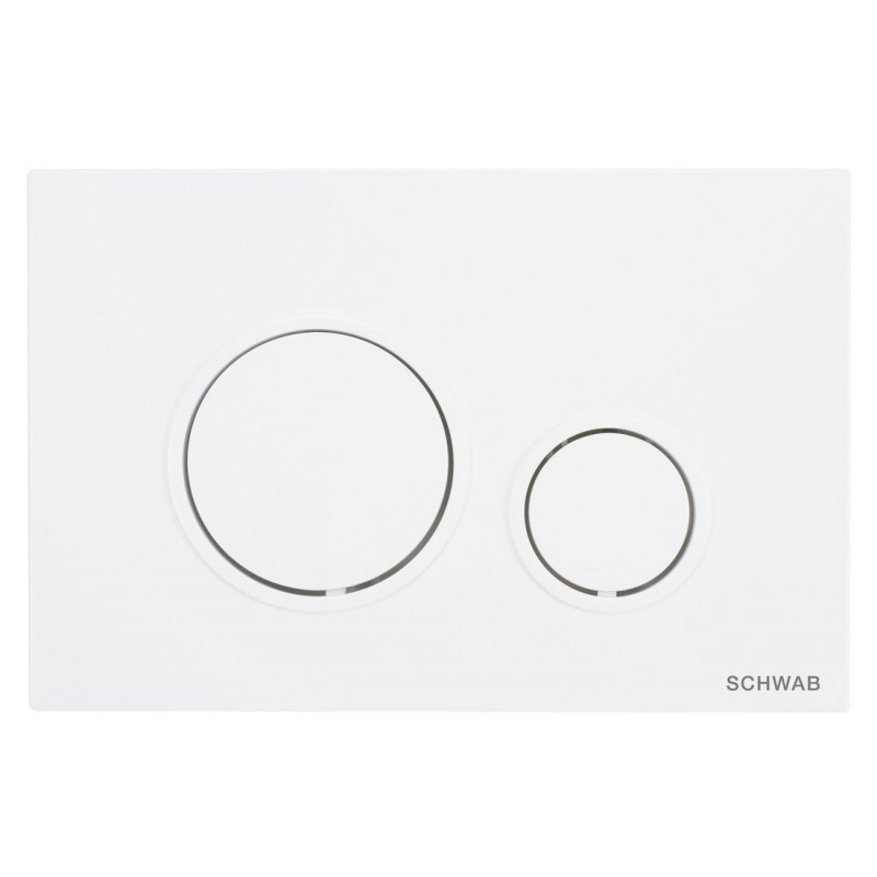 SCHWAB VELA ovládacie tlačidlo, 247x165 mm, biela matná