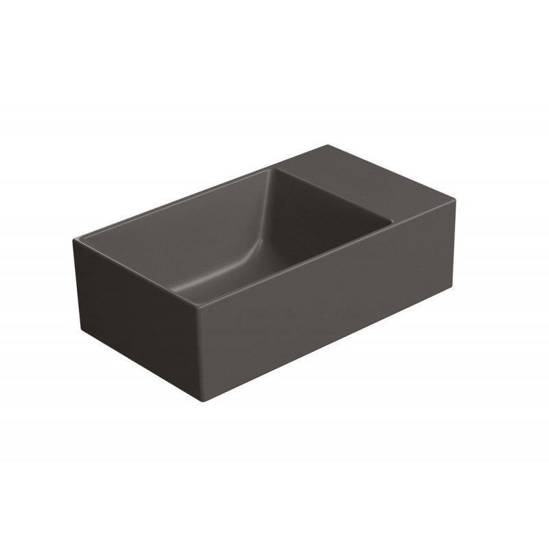 KUBE X keramické umývadlo 40x23cm, bez otvoru, bistro mat