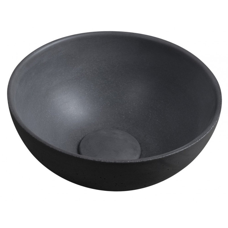MINOR betónové umývadlo na dosku, priemer 26cm, antracit