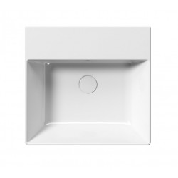 KUBE X keramické umývadlo 50x47cm, bez otvoru, biela ExtraGlaze