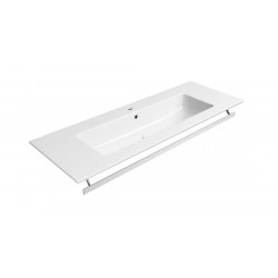 PURA keramické umývadlo Slim 122x46cm, biela ExtraGlaze