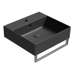 KUBE X keramické umývadlo 50x47cm, čierna mat