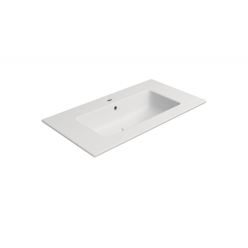 PURA keramické umývadlo Slim 82x46cm, biela mat