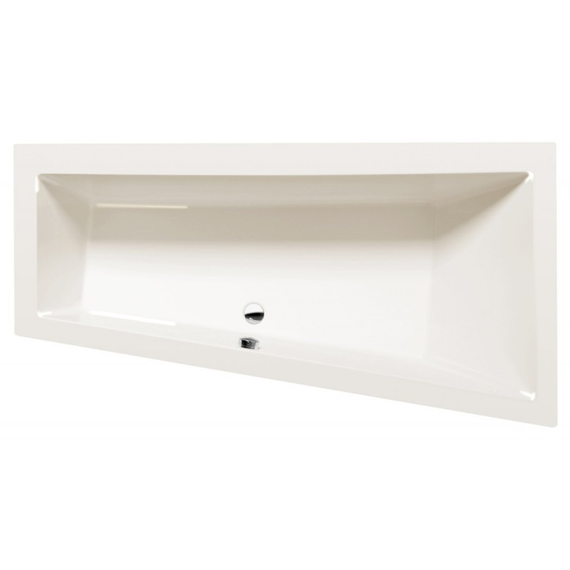 ANDRA R asymetrická vana 160x90x45cm, ivory