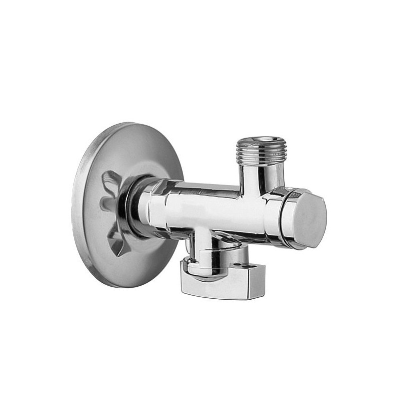 Rohový ventil s matkou, 1/2"x 3/8", chróm