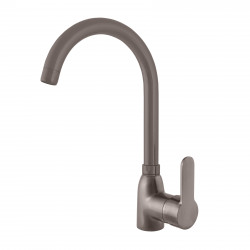 Vodovodní baterie dřezová ZAMBEZI metal grey - kartáčovaná