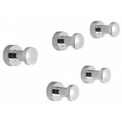 SAMBA háčik, balenie po 5 ks, chróm